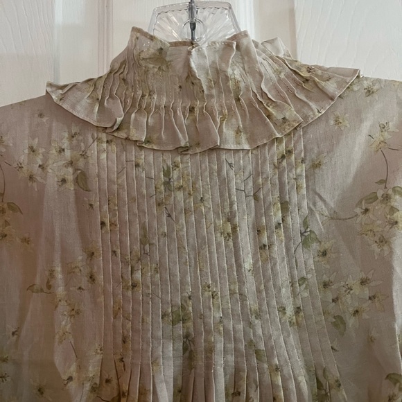 Rebecca Taylor/women’s NWOT Floral Ruffle Blouse Size S - Picture 7 of 9